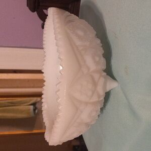 Vintage mc kee  milk glass bowl